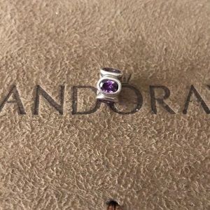 Pandora Cz Lights Purple Charm